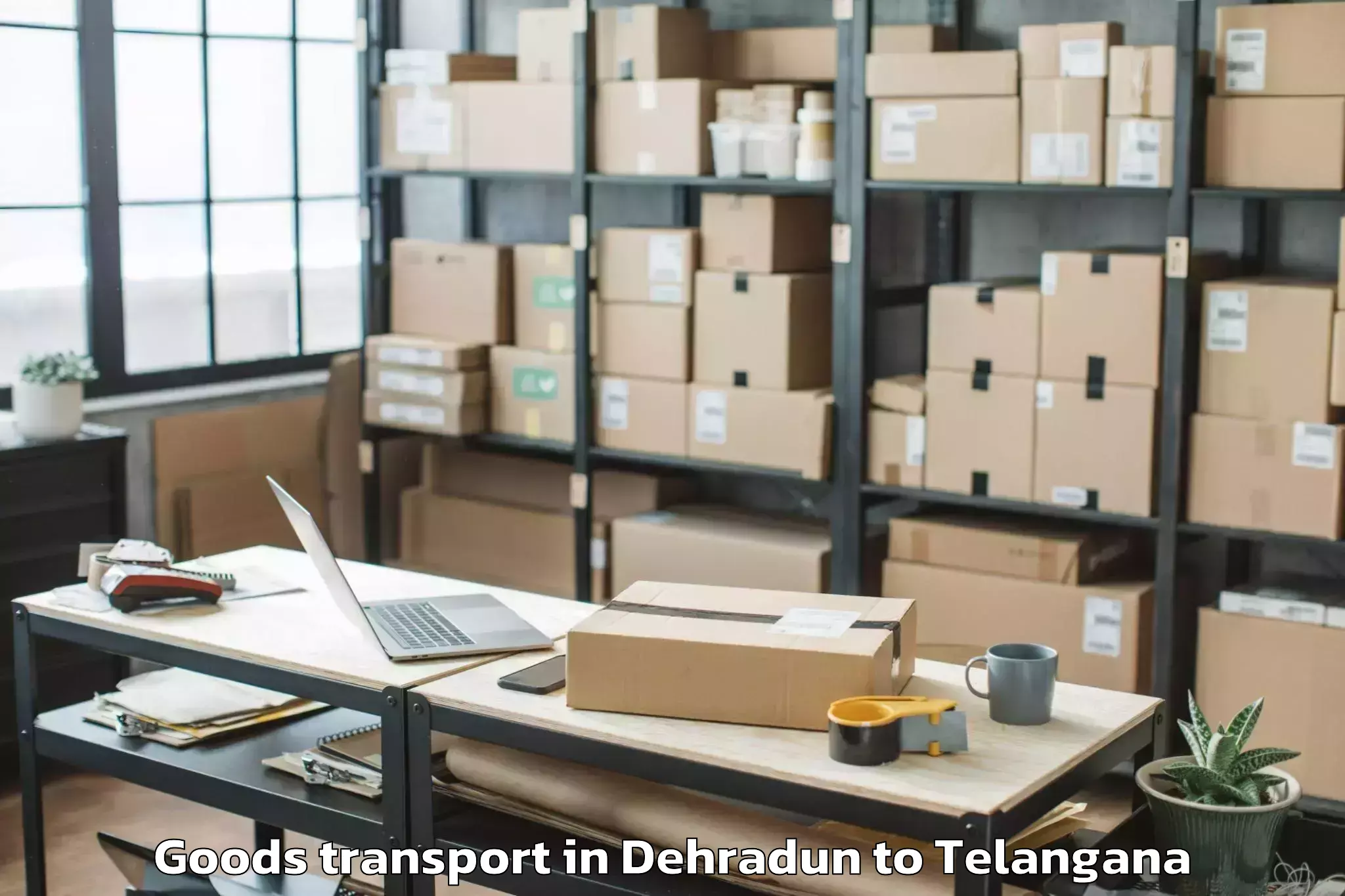 Trusted Dehradun to Amrabad Goods Transport